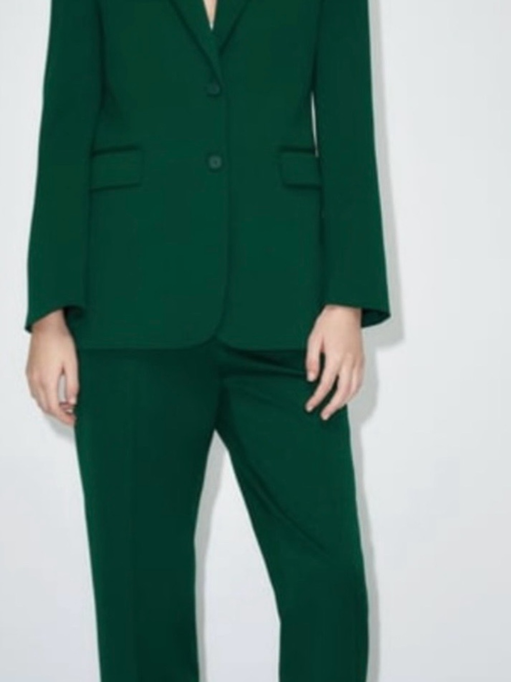 Zara Emerald Green Tailored Blazer